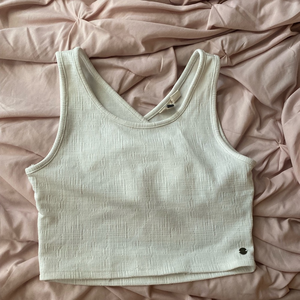 White crop top